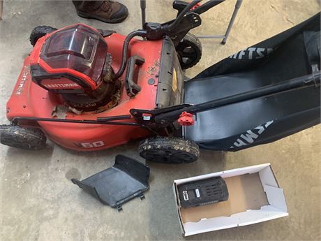21" Craftsman V60* 3-in-1 Cordless Lawn Mower With Bag
