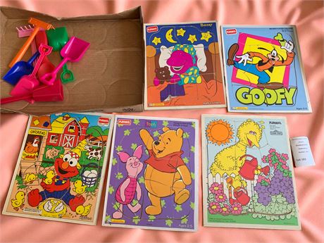 Playskool Puzzle & Sand Toy Lot