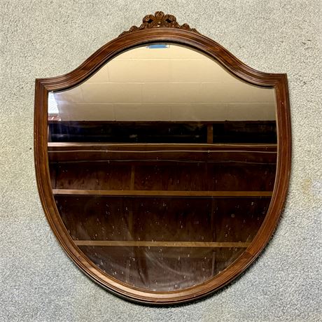 Old Federal Style Wood Framed Mirror - 36"H x 28"