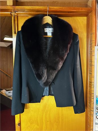 Women's Fur Trimmed Jacket Adolph Schuman FOR Lilli Ann