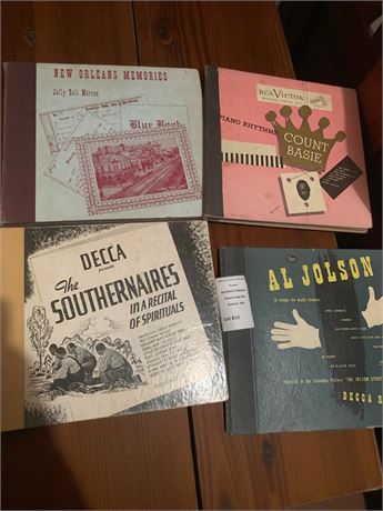 Decca 78 RPM Record Lot - Count Basie, Al Jolsen, The Southernaires & More