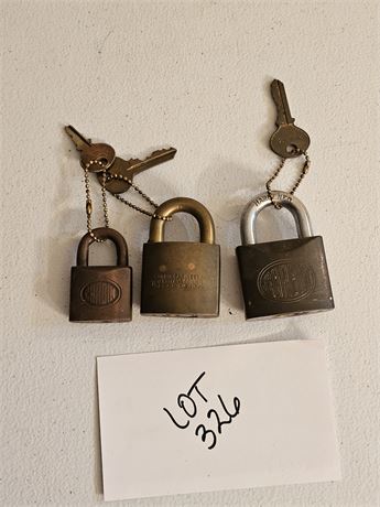 Vintage Pad Locks - Corbin / USN with Keys