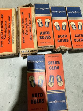 Westinghouse Automotive Light Bulbs (7 Small Individual Boxes)