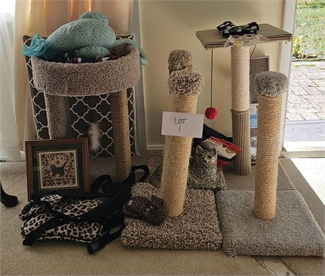 Feline Lot- Cat Tree's, Scratchers, Toys, & More