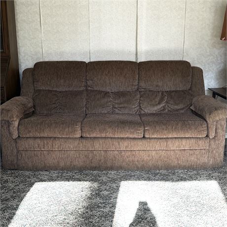 La-Z-Boy Beige/Tan Sleeper Sofa - Approx. 80"L x 36"T x 36"D