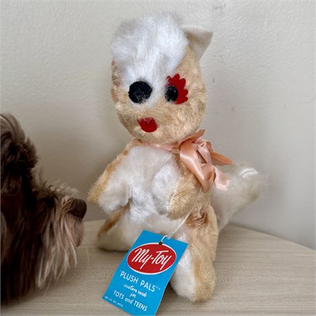 Mid Century My-Toy "Plush Pals" Squirrel Stuffed Animal w/ Tag