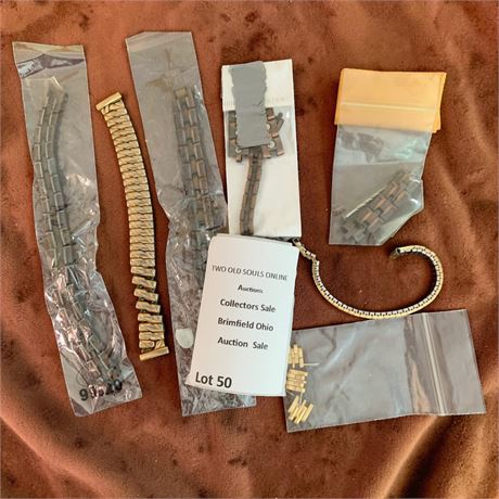 Metal Watch Band Links/Clasps & Metal Watch Band Lot