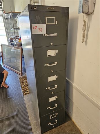 Randolph Grey Metal File Cabinet