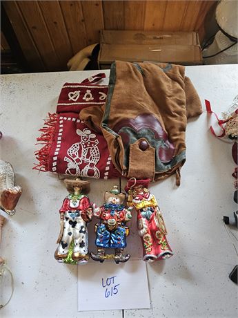 Christmas Cowboy Ornaments & Stocking