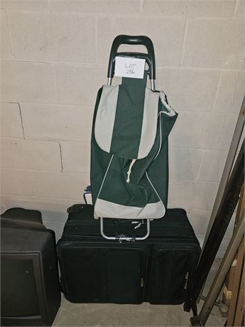 Extra Large Soft Cover Luggage & Canvas Shopping Trolley