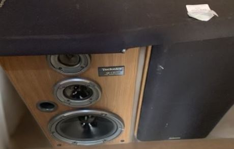 Vintage Technis 3-Way Stereo Speakers Model SB-CR77 Set of 2