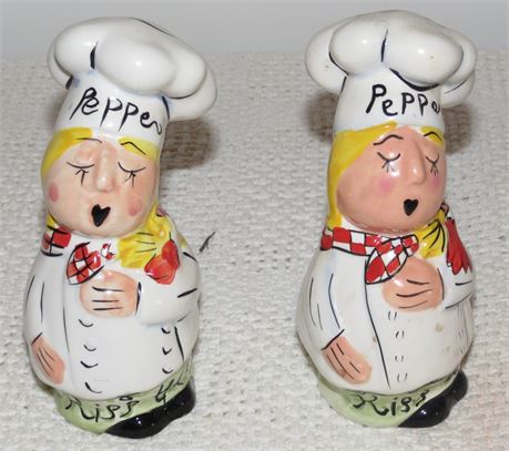 Kiss The Cook Pepper Shakers