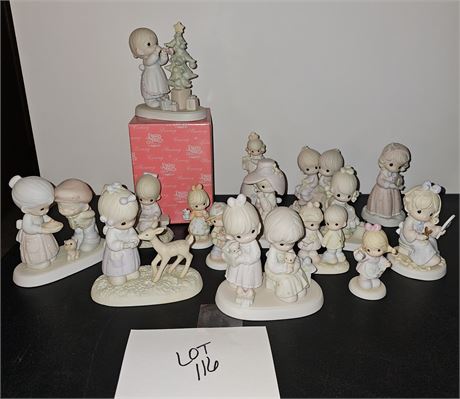 Large Lot of Mixed Precious Moments Figurines