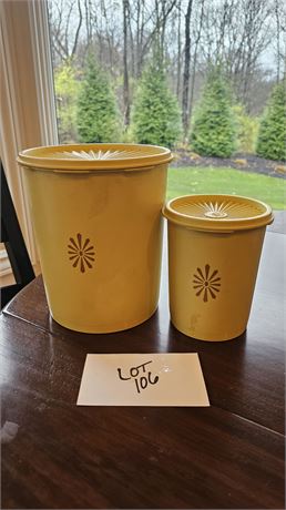 Vintage Tupperware Canisters Set of 2