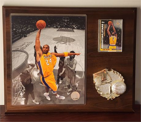 Kobe Bryant~ NBA Certified Picture & Card Collectible Plaque