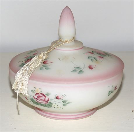 Fenton Hand Painted & Signed Dish