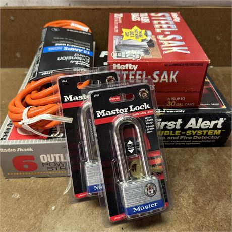 Collection of All New Household Items - Master Locks, Fire Alarms and MORE!