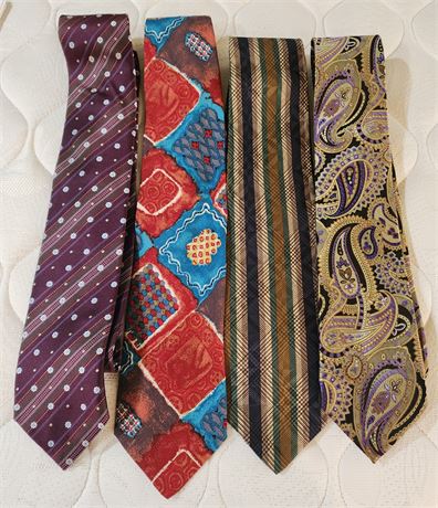 4 Silk Neck Ties