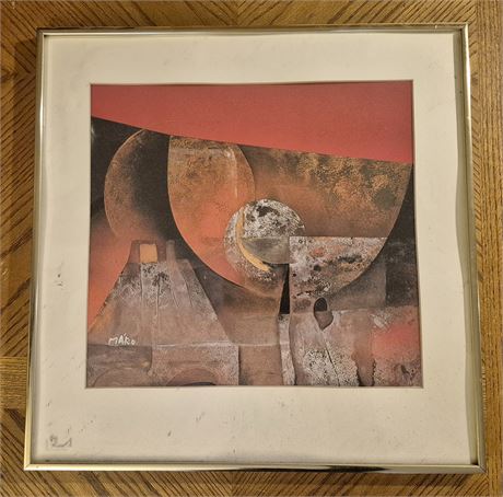 Signed Maro Abstract Art
