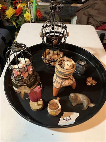 Decorative Tray & Bird Cages - Birds - Forest Critters