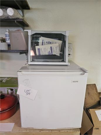 Sanyo Mini Fridge & Ronco BBQ Oven