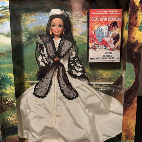 1994 Barbie as Scarlett O'Hara (Black/White Dress) Hollywood Legends Collection