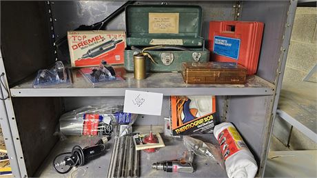 Dayton Air Drill Model 42699, Bruning Dremmel, Hot Glue Gun & More