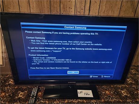 Samsung 40" 1080p LCD TV with Remote