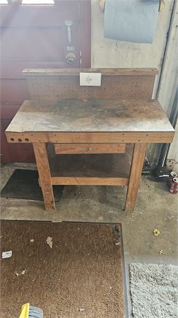 Child's Size Wood Work Bench