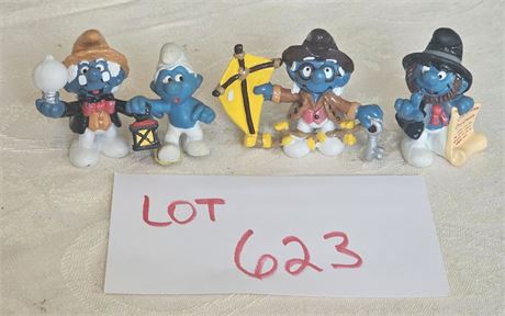 Vintage Schleich Peyo Mixed Smurf Figurines 80's Original PVC Smurfs