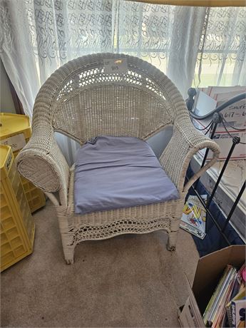 White Wicker Chair