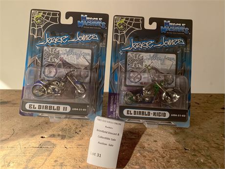 Diecast Motorcycles From Muscle Machines West Coast Choppers Jesse James Series