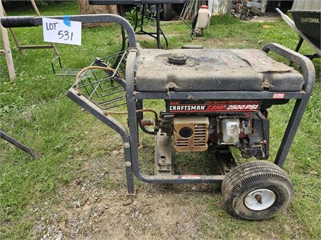 Craftsman Gas Operated High Pressure Power Washer 2500 PSI