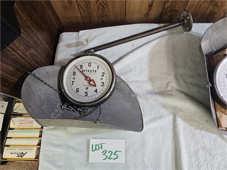 Vintage Detecto 10lbs Store Scale with Hardware