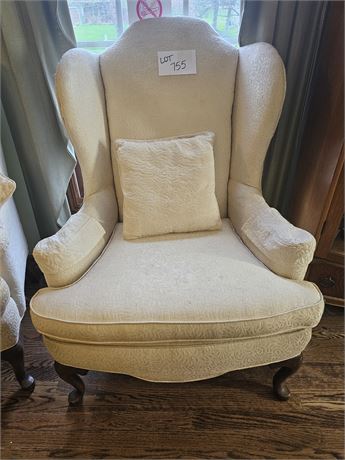 White Highback Livingroom Chair