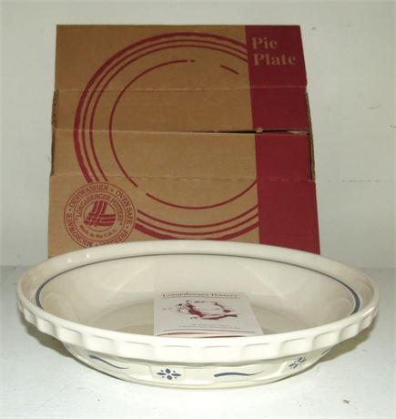 Longaberger Pottery Pie Plate