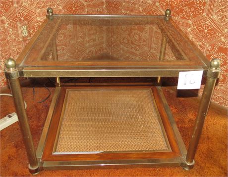 Glass End Table