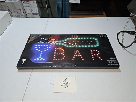 Lighted "Bar" Sign