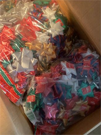 Holiday Time 100 Ct Self-Adhesive Christmas Gift Bow Bags