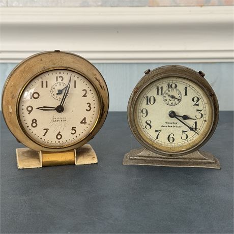 Old Westclox Baby Ben and Baby Ben Deluxe Alarm Clocks