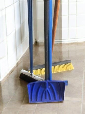 Broom and Scraper Tool Lot