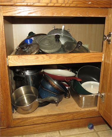 Kitchen Cabinet Cleanout: Pots, Pans, Etc