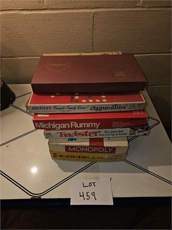 Mixed Vintage Board Games