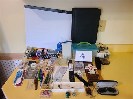 Office Supply Lot: Pens / Openers / Electric Sharpener & Much More