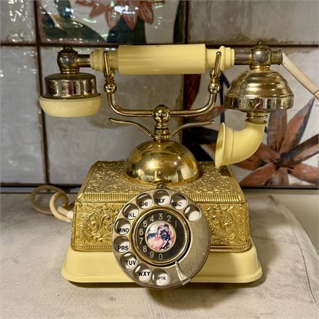 Vintage French Design Rotary Phone