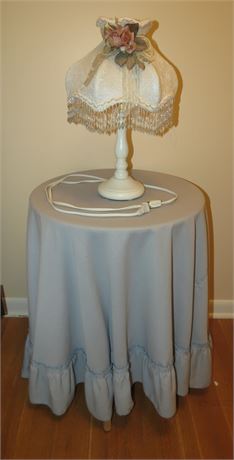 Accent Table with Lamp