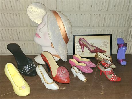 Ladies Mini Shoe/Decor Lot