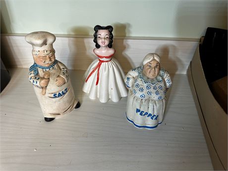 Ceramic Salt and Pepper Shakers and Decor