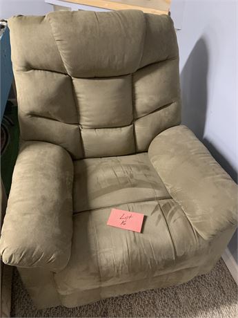 Camel Color Microfiber Recliner Chair