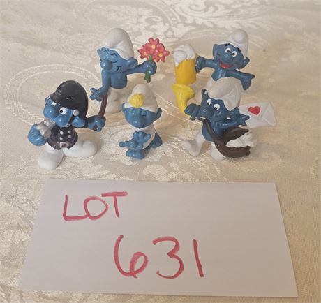 Vintage Schleich Peyo Mixed Smurf Figurines 80's Original PVC Smurfs
